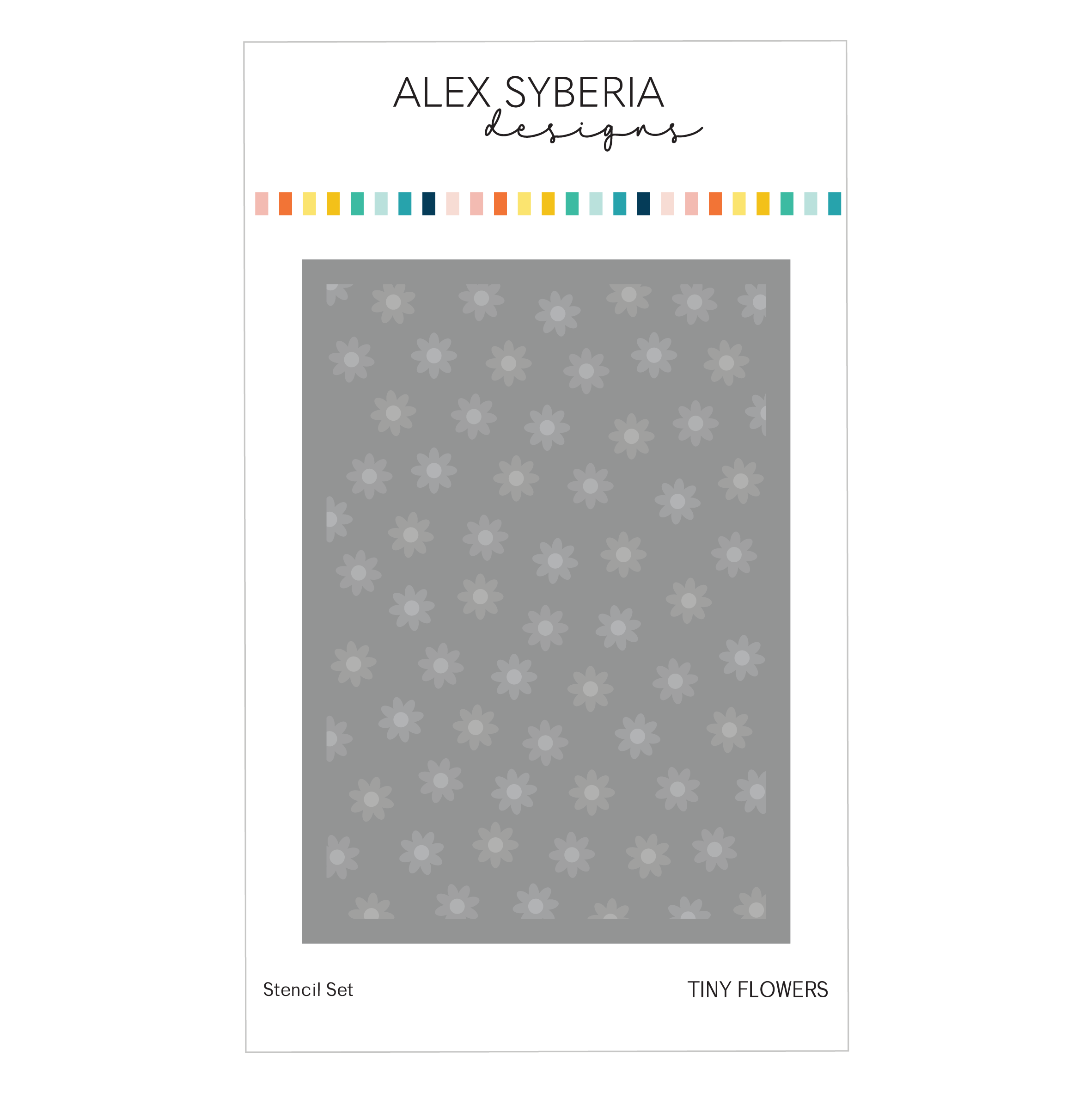 Alex Syberia Stencil Tiny Flowers