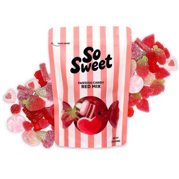 So Sweet Swedish Candy Red Mix (8 Oz)
