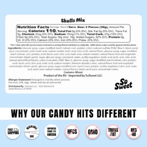 So Sweet Swedish Candy Skulls Mix (8 Oz)