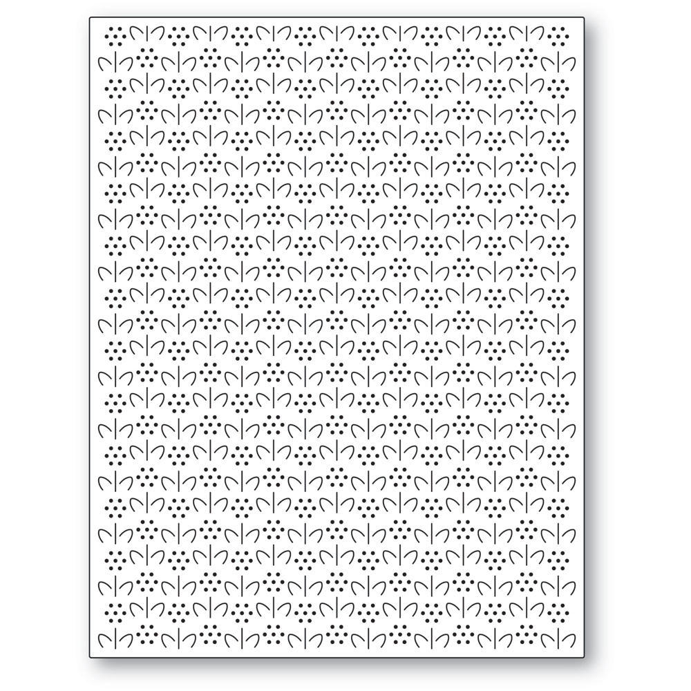 Memory Box Die Pinpoint Flower Plate