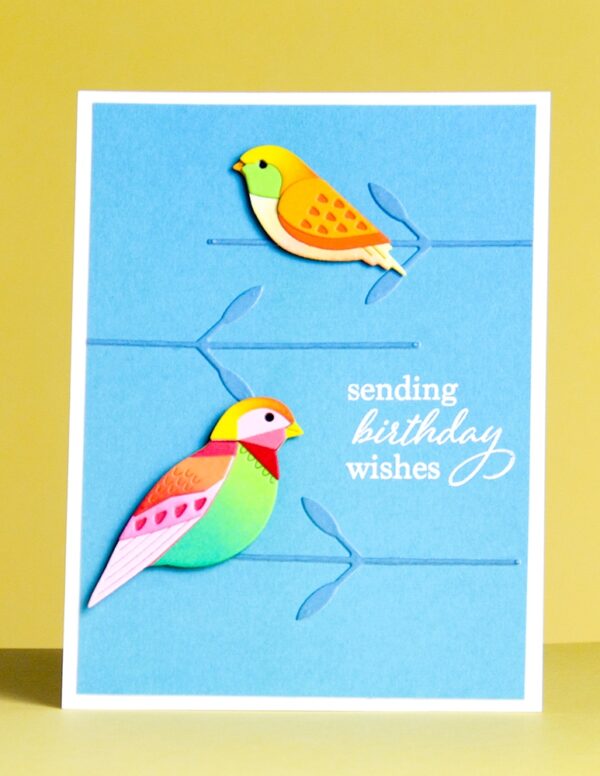 Birch Press Die Block Print Bird Duo