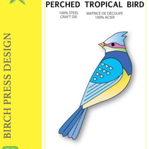 Birch Press Die Block Print Perched Tropical Bird