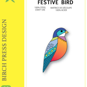 Birch Press Die Block Print Festive Bird