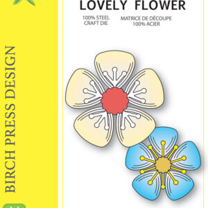Birch Press Die Block Print Lovely Flower