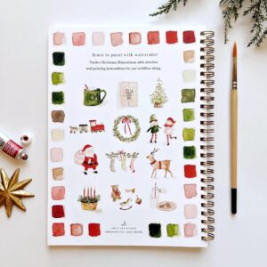 Emily Lex Watercolor Workbook Christmas