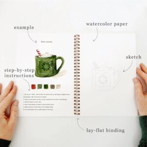 Emily Lex Watercolor Workbook Christmas