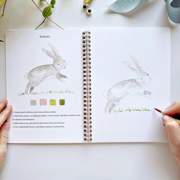 Emily Lex Watercolor Workbook Animals