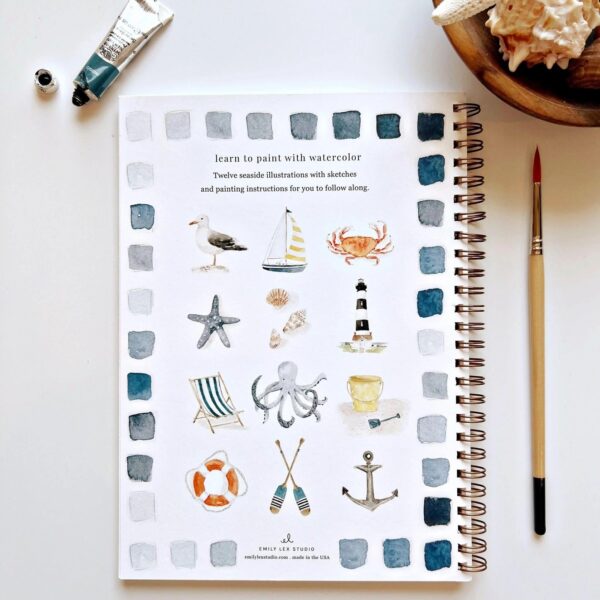 Emily Lex Watercolor Workbook Seaside