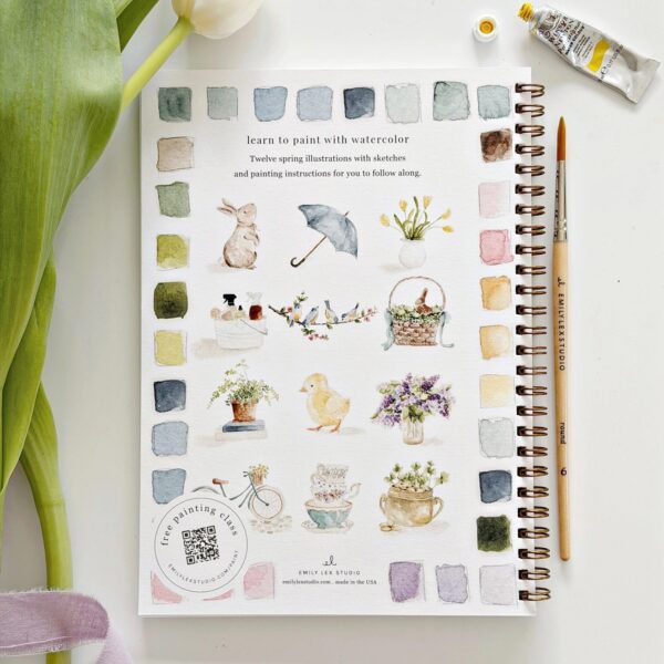 Emily Lex Watercolor Workbook Spring