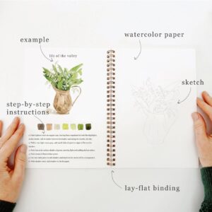 Emily Lex Watercolor Workbook Bouquets