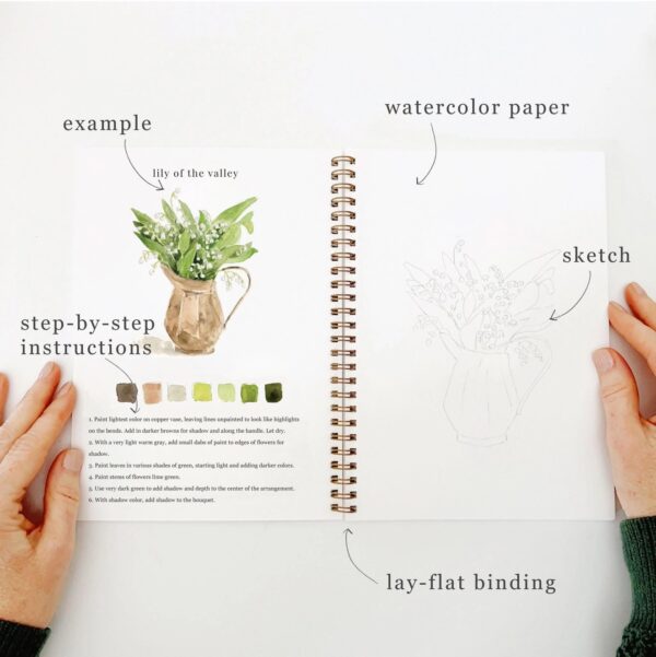 Emily Lex Watercolor Workbook Bouquets
