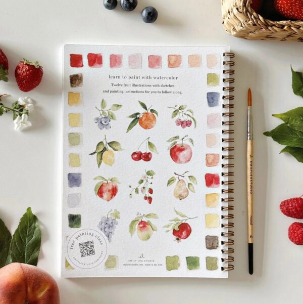 Emily Lex Watercolor Workbook Fruit