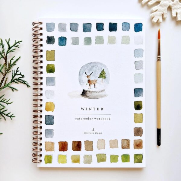 Emily Lex Watercolor Workbook Winter