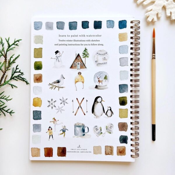 Emily Lex Watercolor Workbook Winter