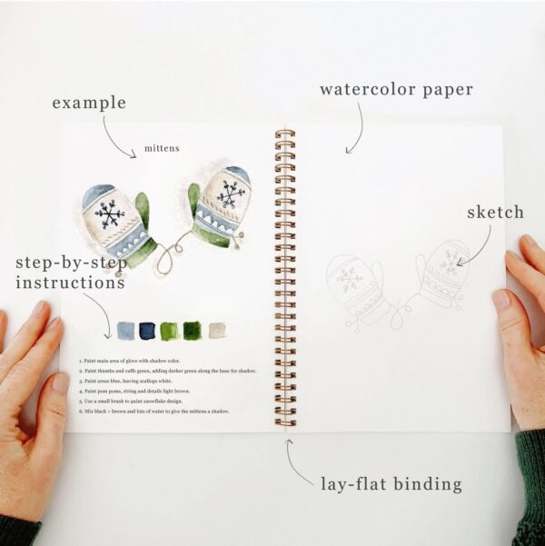 Emily Lex Watercolor Workbook Winter