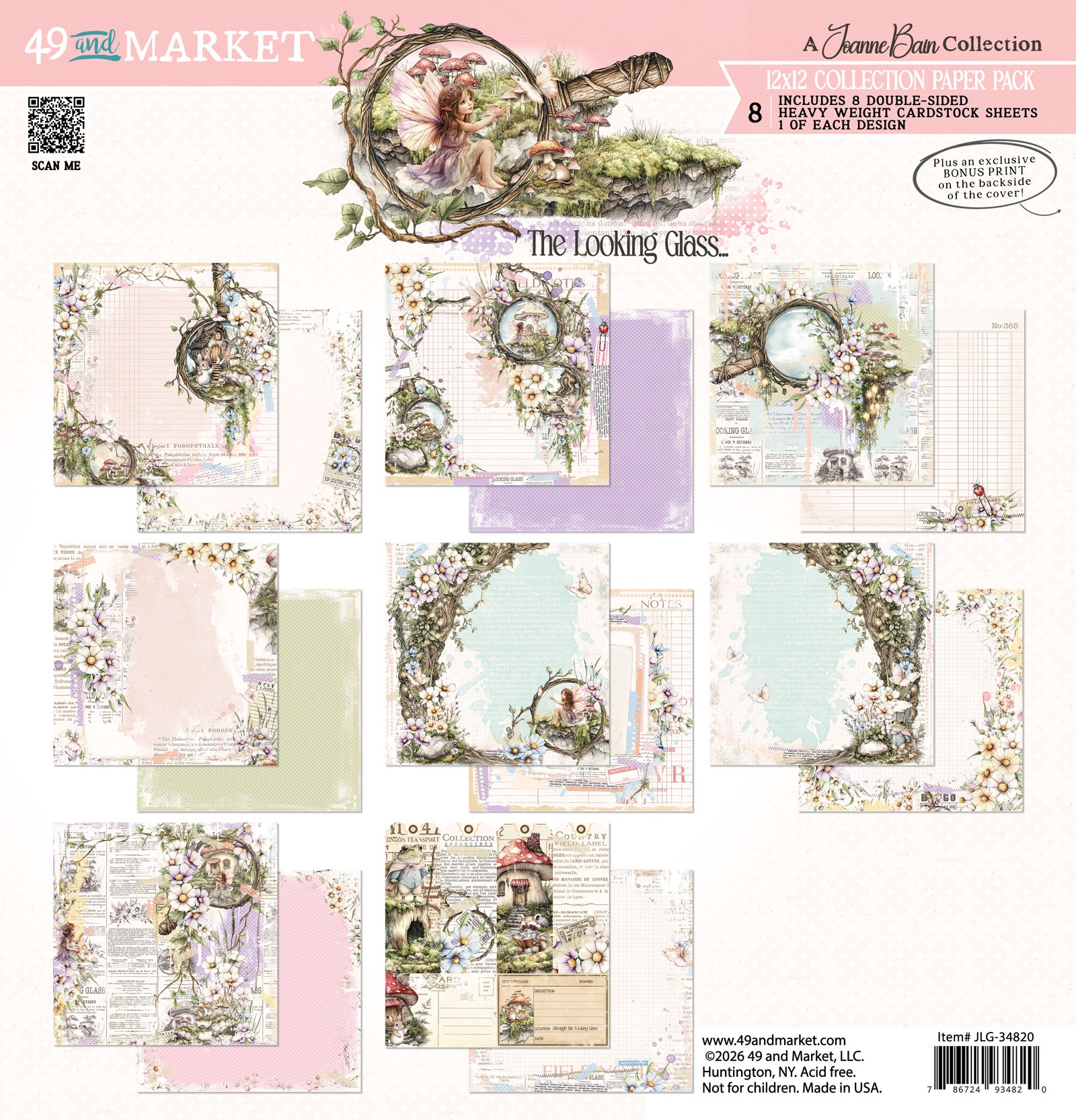 49&M the Looking Glass 12X12 Collection Pack