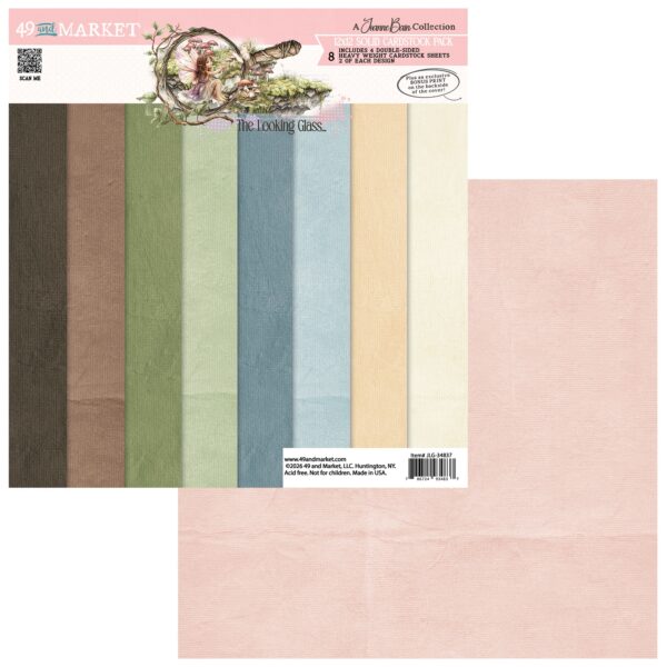 49&M the Looking Glass 12X12 Solids Collection Pack