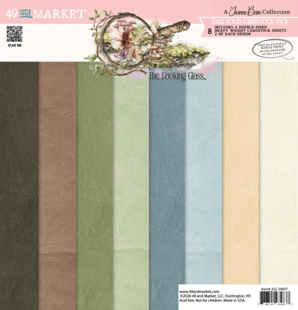 49&M the Looking Glass 12X12 Solids Collection Pack