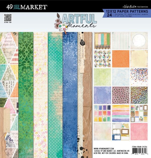 49&M Artful MOMENTS12X12 Paper Pad