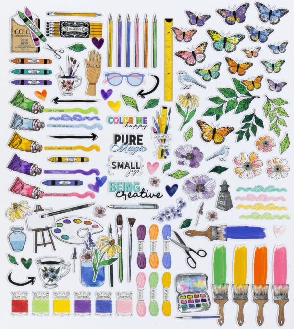 49&M Artful Moments Die Cut Icons