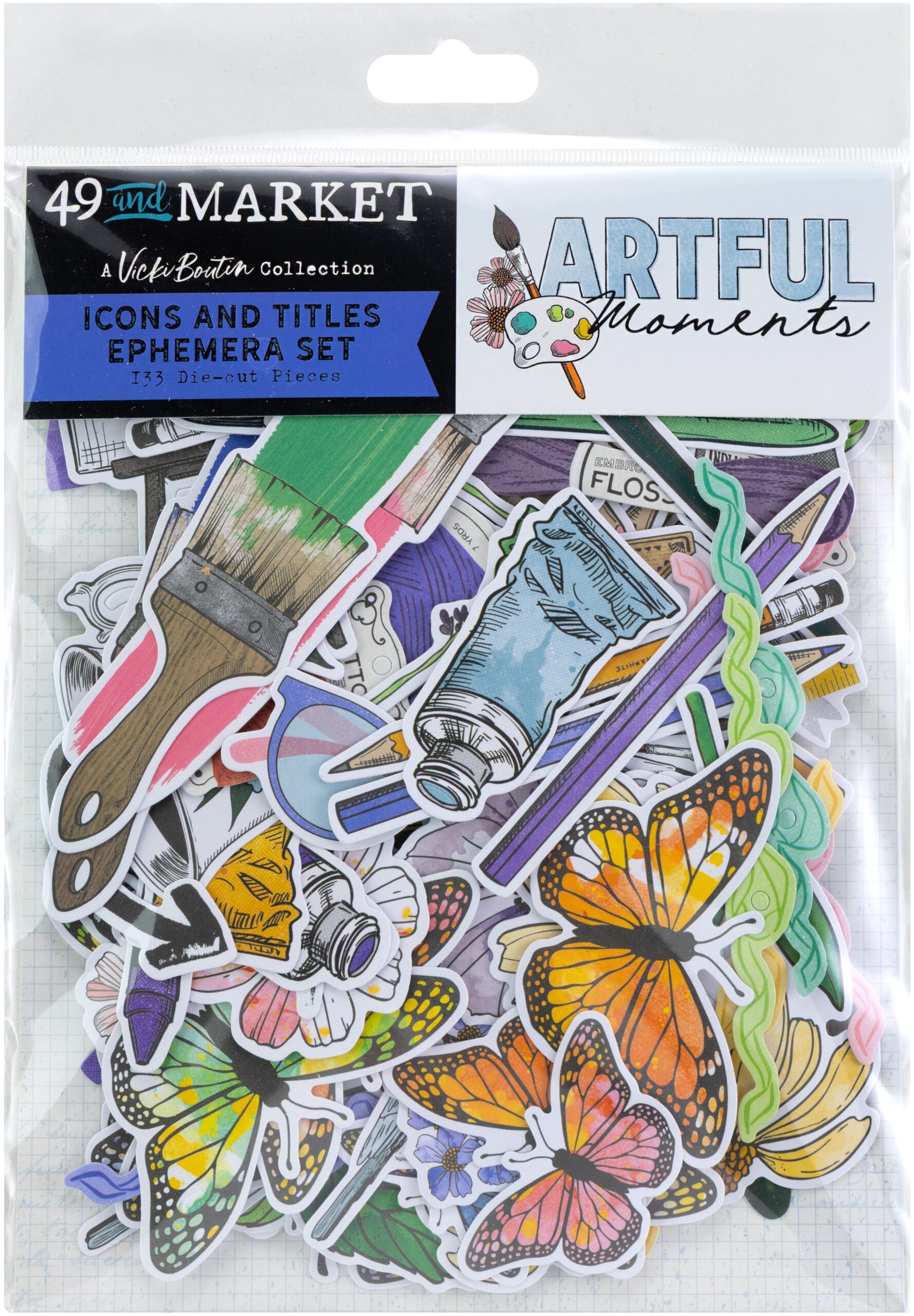 49&M Artful Moments Die Cut Icons