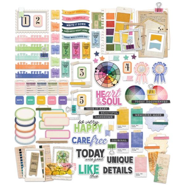 49&M Artful Moments Journaling Die Cuts
