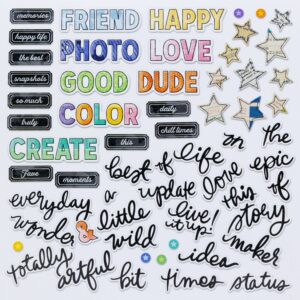 49&M Artful Moments Chipboard Bits