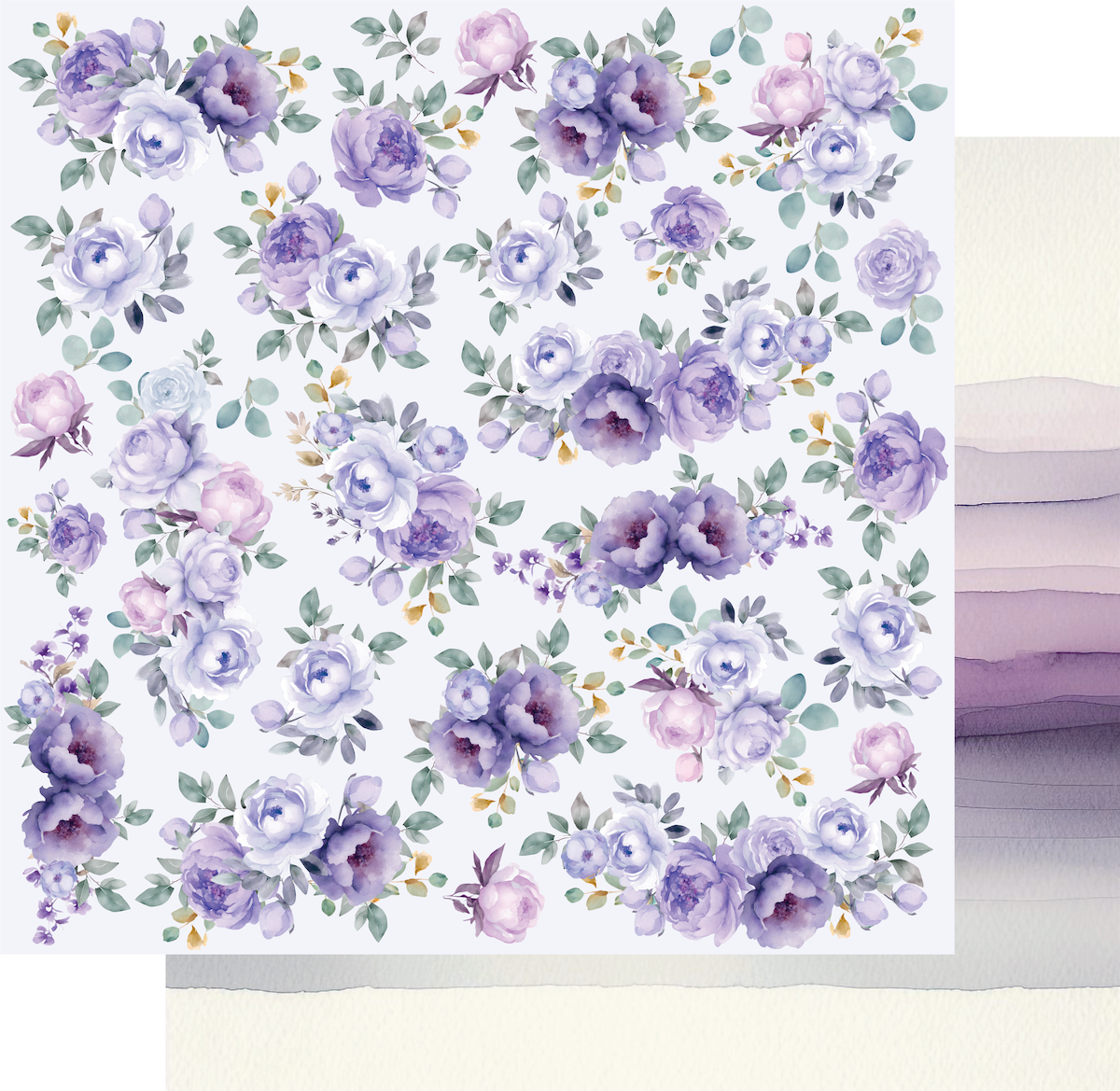 Uniquely Creative Ultraviolet Delight 12X12 Lavender Breeze Paper