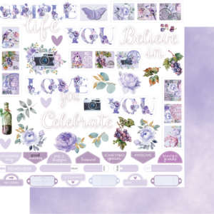 Uniquely Creative Ultraviolet Delight 12X12 Simple Life Paper
