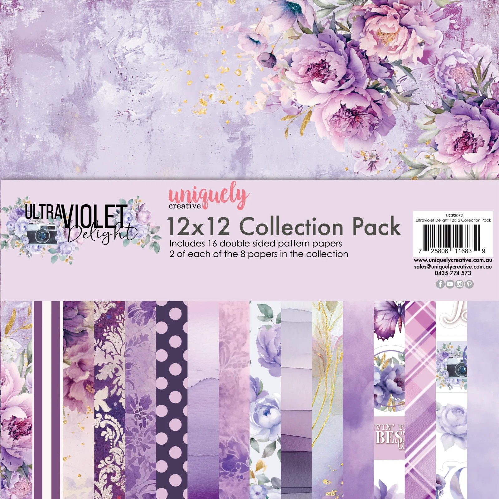 Uniquely Creative Ultraviolet Delight 12 X 12 Collection Pack