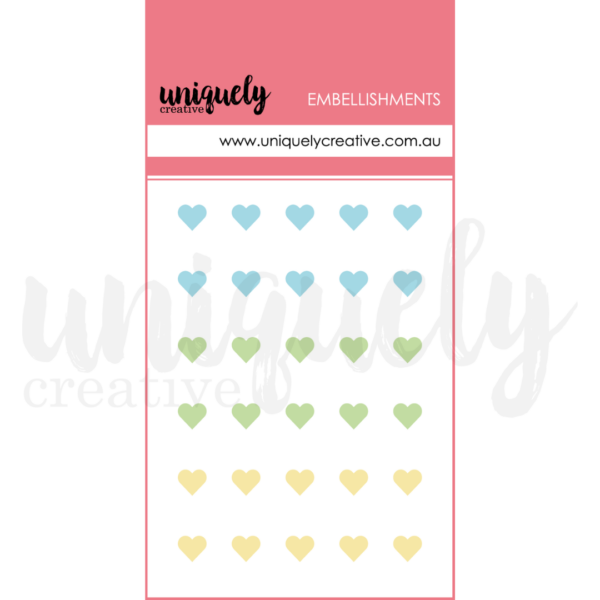 Uniquely Creative Dew Drop Heart Stickers Luminous