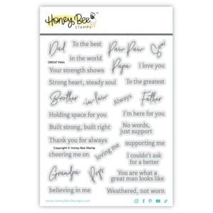 Honey Bee Stamp Great Man