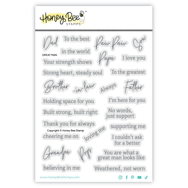 Honey Bee Stamp Great Man