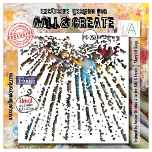 AALL & CREATE STENCIL STARFALL RAYS