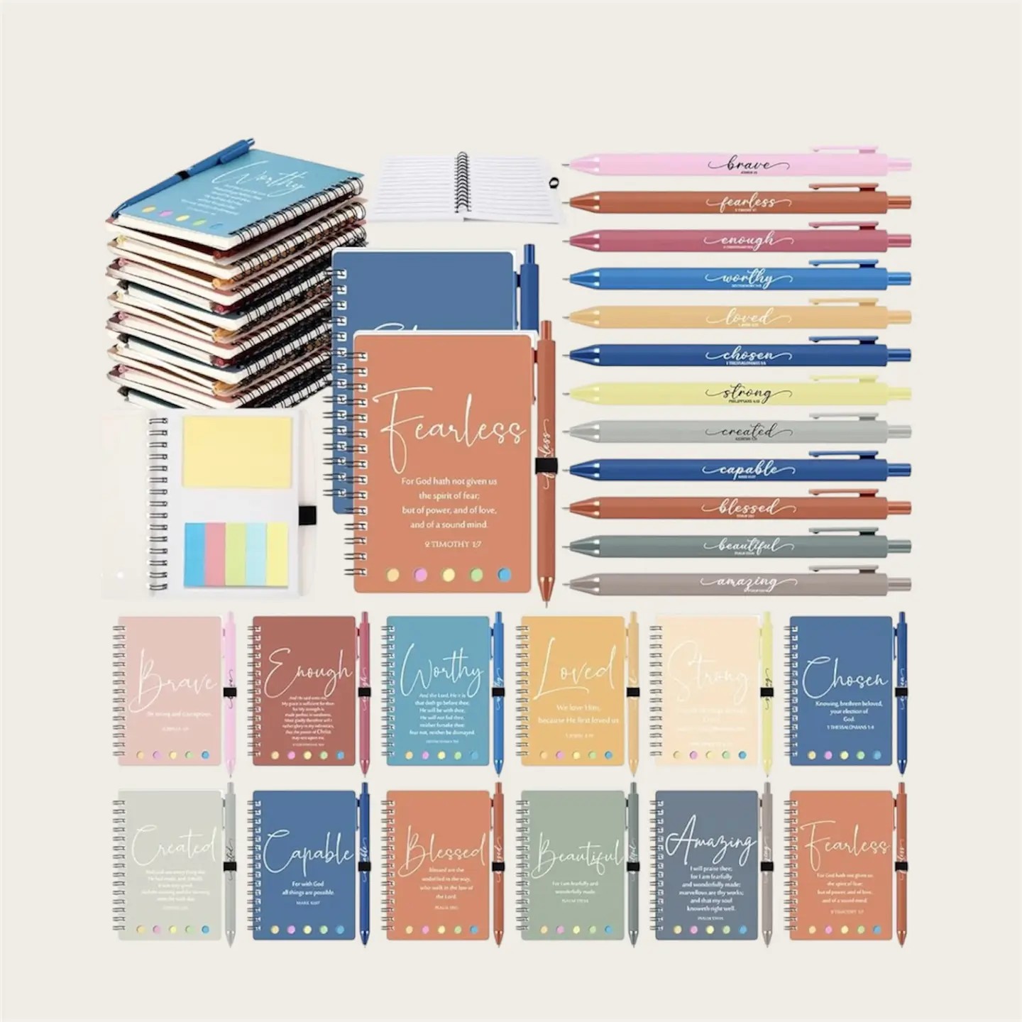 Ella Blue Christian Bible Verse Notebook and Pen Set