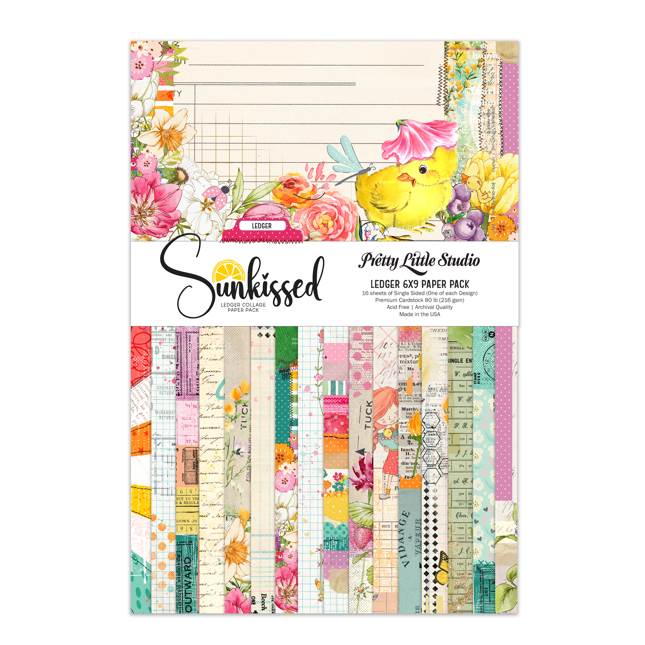 Pretty Little Studio Sunkissed Paper Pack Ledger 6X9