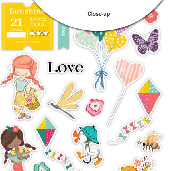 Pretty Little Studio Sunkissed Stickers Spring Is Here