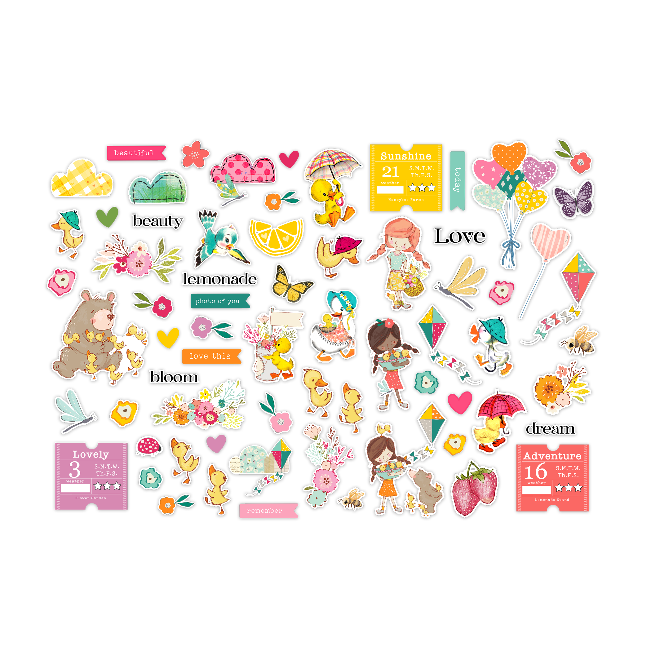 Pretty Little Studio Sunkissed Stickers Spring Is Here