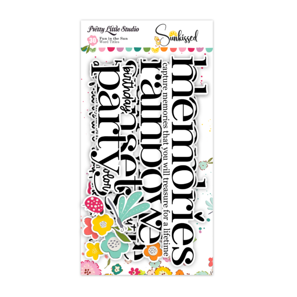 Pretty Little Studio Sunkissed Die Cuts Fun in the Sun Titles