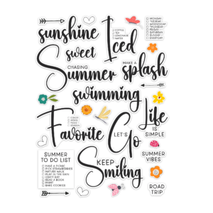 Pretty Little Studio Sunkissed Die Cuts Iced Tea Words