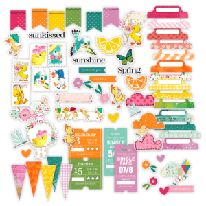 Pretty Little Studio Sunkissed Die Cuts Sunshine Mix