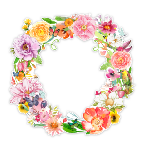 Pretty Little Studio Sunkissed Die-cut Meadow Wreath 11"