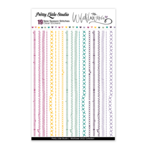 Pretty Little Studio Wildflower Stickers New Season Stitches Clear