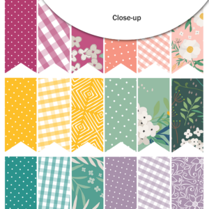 Pretty Little Studio Wildflower Cut Aparts Fly A Kite Paper Flags