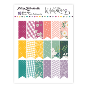 Pretty Little Studio Wildflower Cut Aparts Fly A Kite Paper Flags