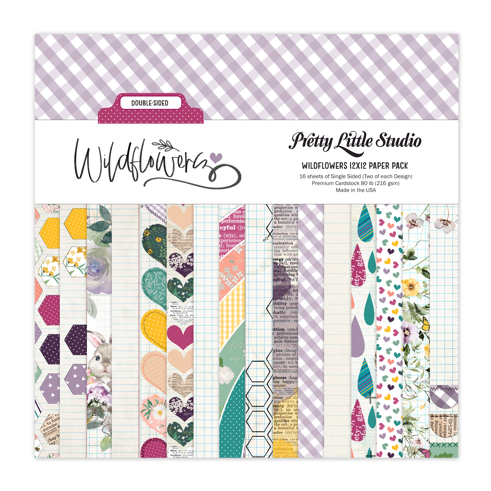Pretty Little Studio Wildflower Paper Pack Wildflower 12X12