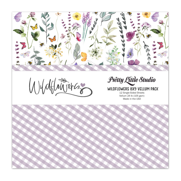 Pretty Little Studio Wildflower Vellum Pack Wildflower 8X9 Pretty Little Studio Wildflower Vellum Pack Wildflower 8X9