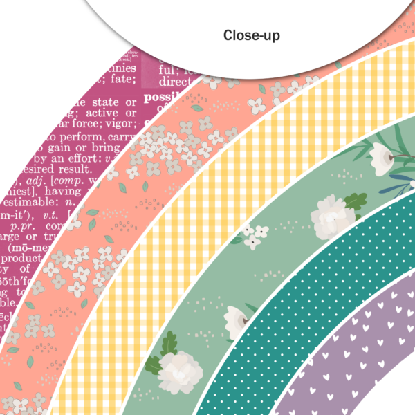 Pretty Little Studio Wildflower Die-cut Rainbow 12"