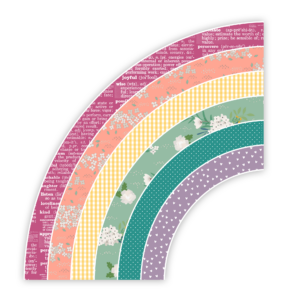 Pretty Little Studio Wildflower Die-cut Rainbow 12"