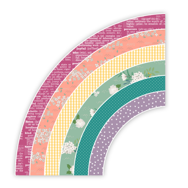 Pretty Little Studio Wildflower Die-cut Rainbow 12″ Pretty Little Studio Wildflower Die-cut Rainbow 12"